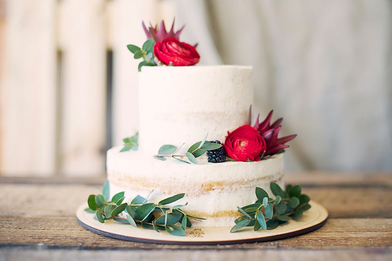 Close-Up Photography of Cake With Flower Decor